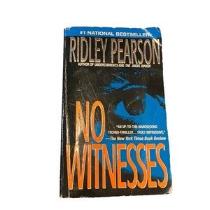 Ridley PEARSON, No Witnesses, paperback.